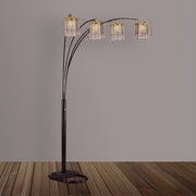 RAIN DROP ARC LAMP 84 H BLACK
