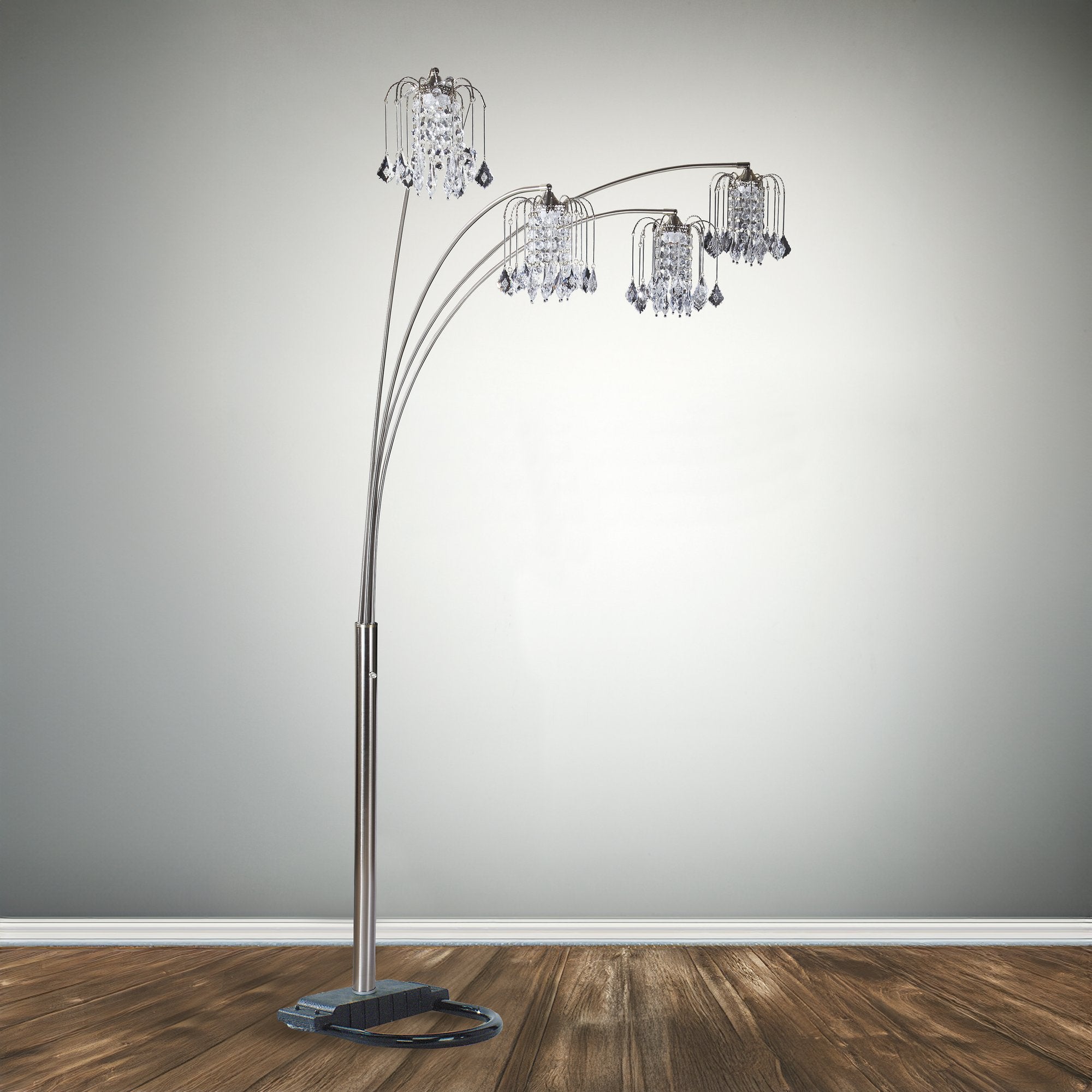 RAIN DROP ARC LAMP 84 H BLACK