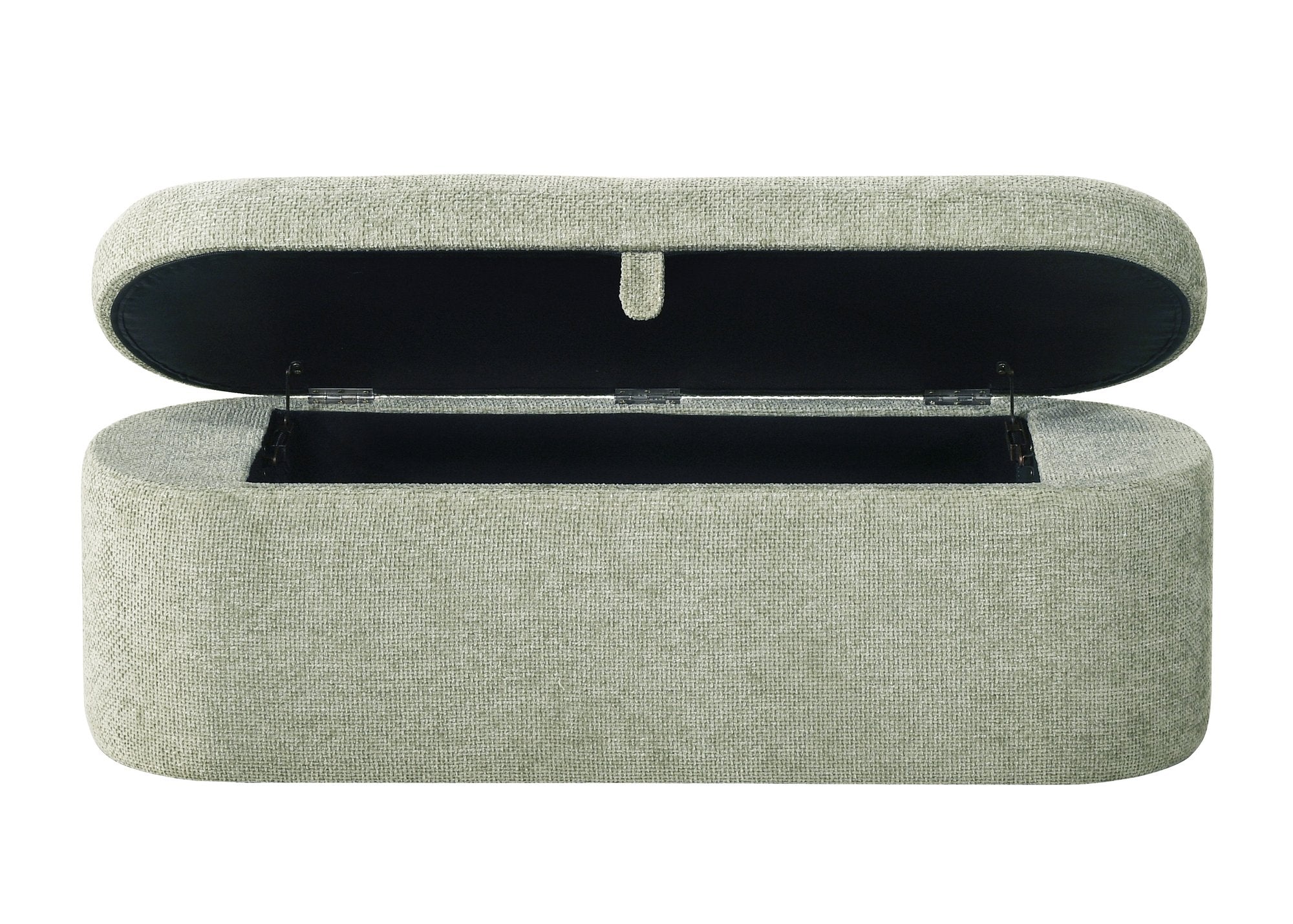 PHILIPA STORAGE BENCH-L.GREEN TWEED