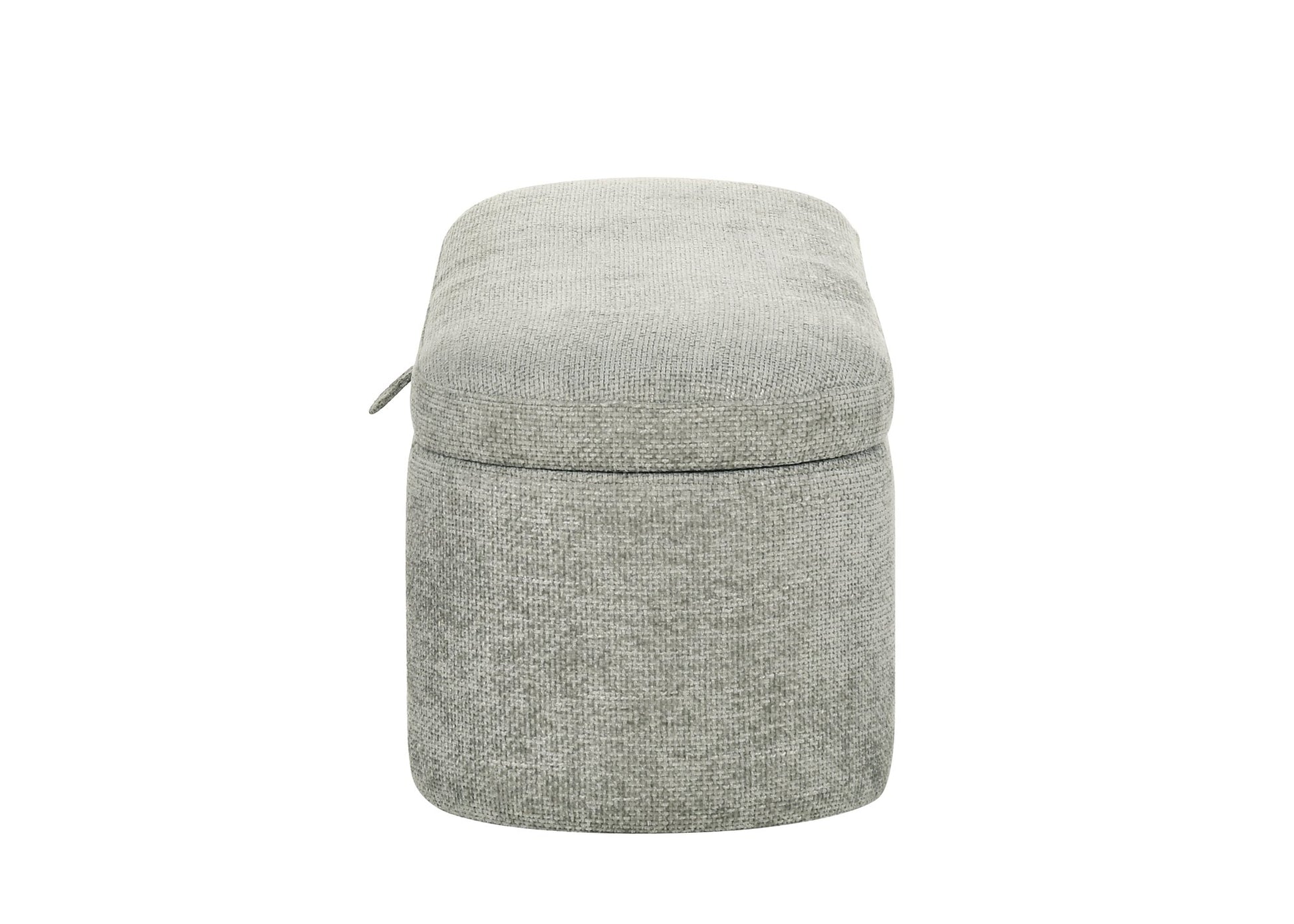 PHILIPA STORAGE BENCH-L.GREY TWEED