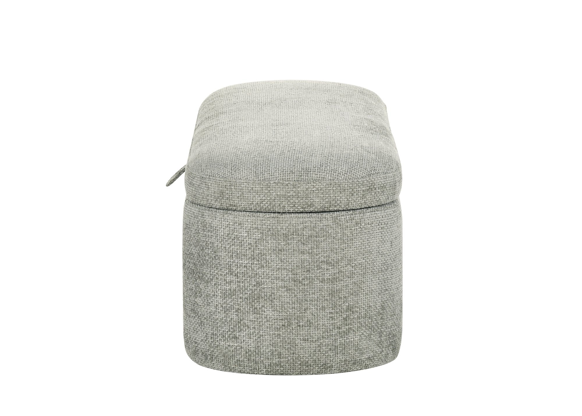 PHILIPA STORAGE BENCH-L.GREY TWEED