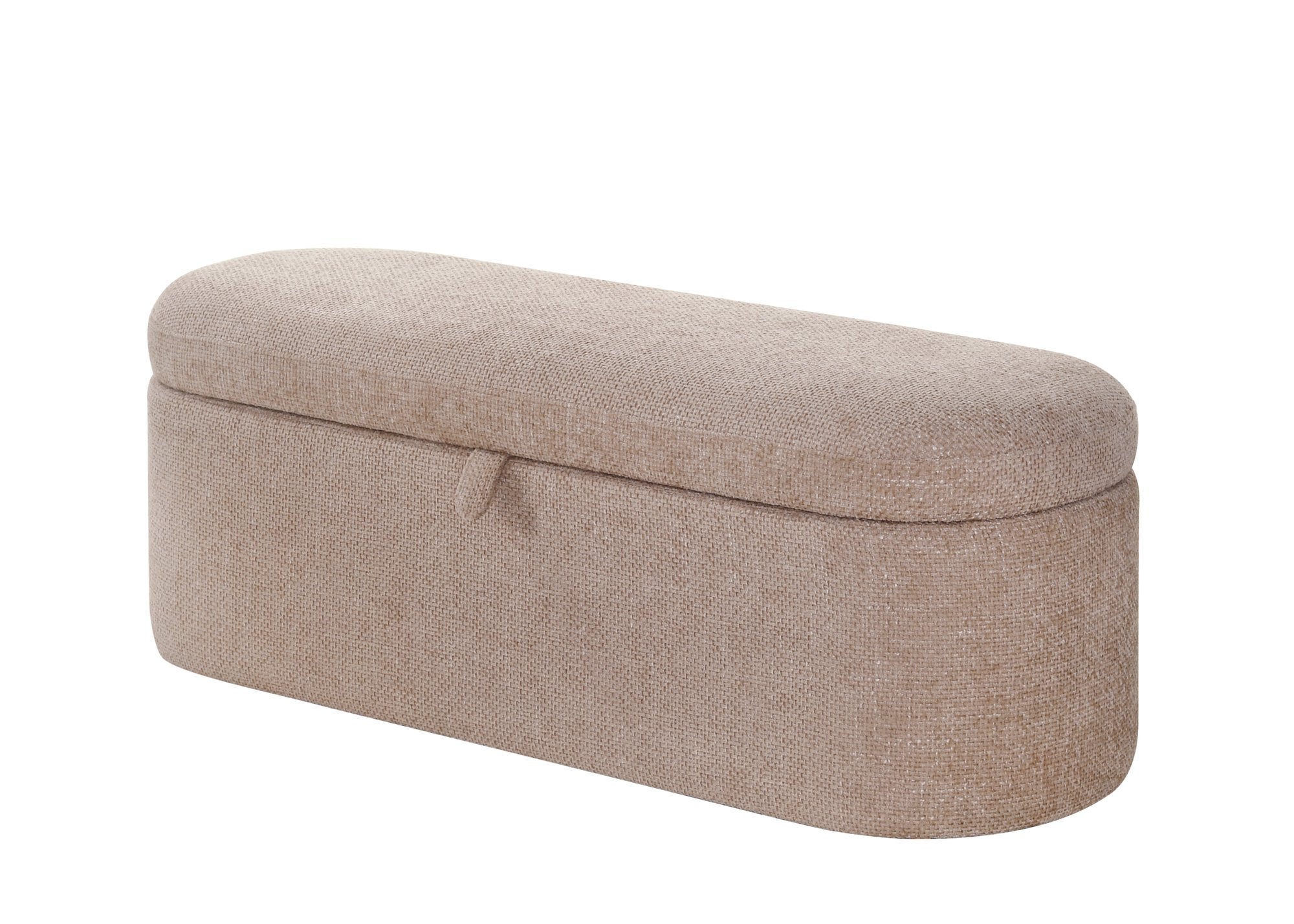 PHILIPA STORAGE BENCH-MAUVE TWEED