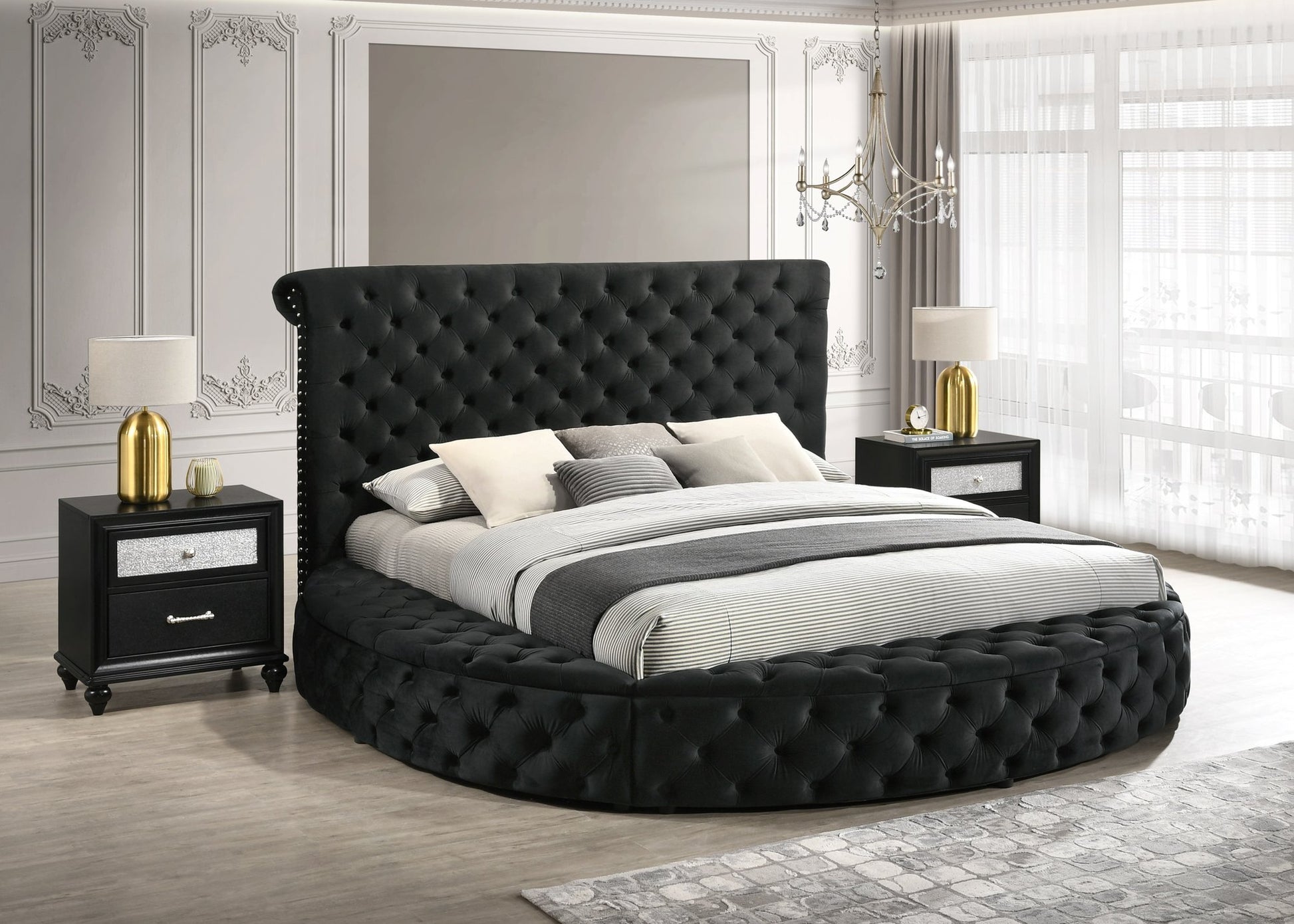 BRIGITTE K/Q STORAGE RL-RIGHT BLACK