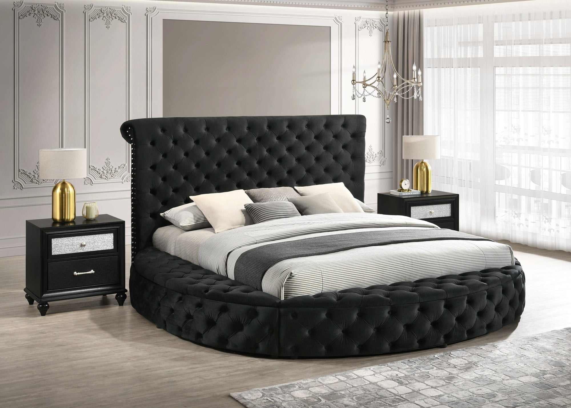 BRIGITTE K/Q STORAGE RL-RIGHT BLACK