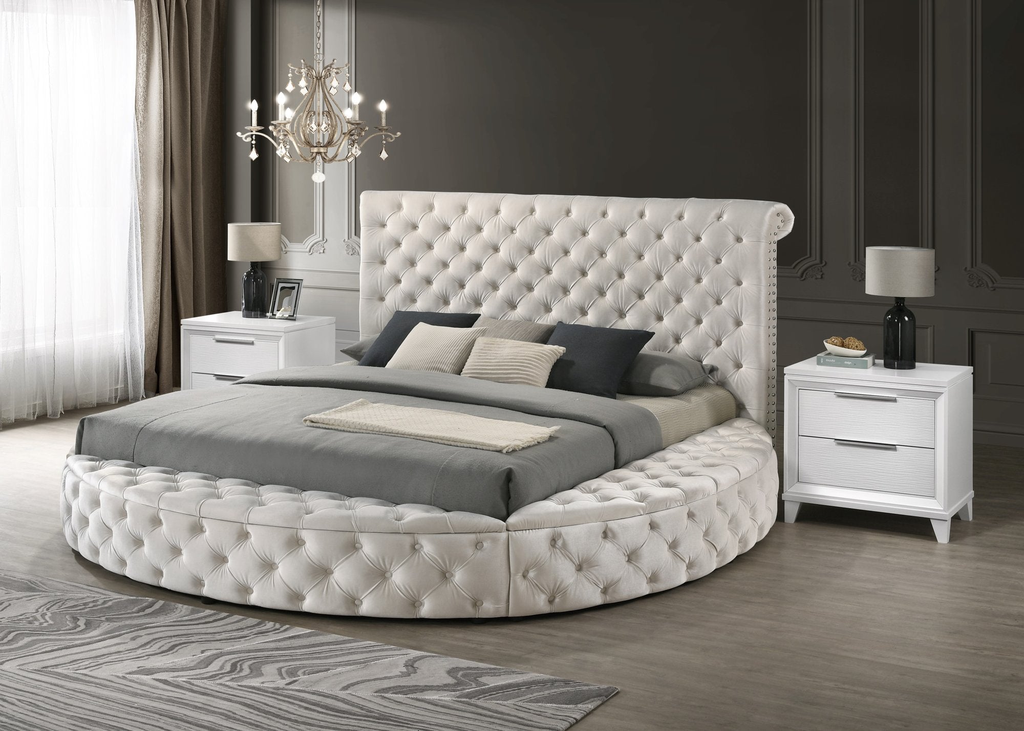 BRIGITTE K/Q STORAGE RL-LEFT IVORY