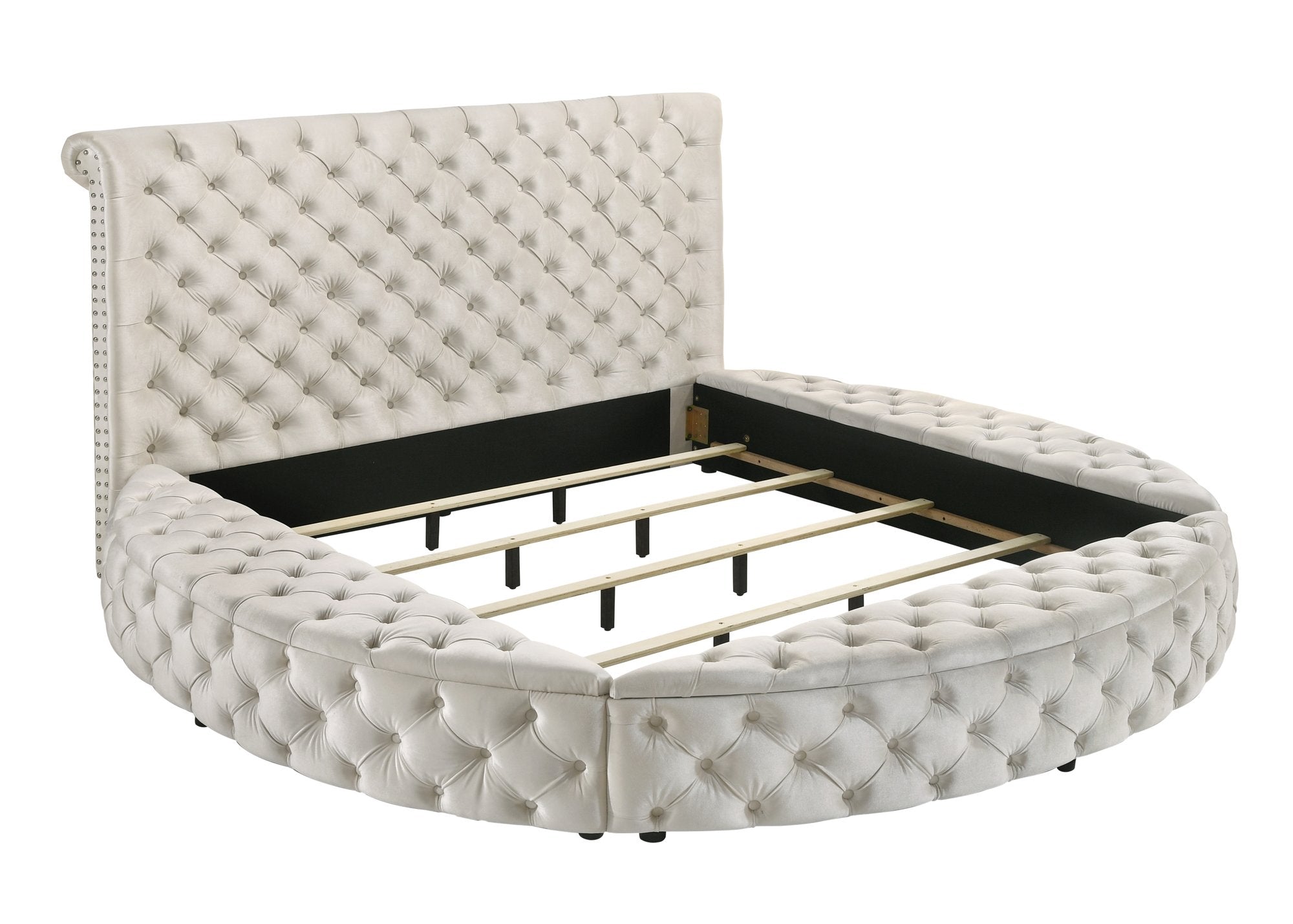 BRIGITTE K/Q STORAGE RL-LEFT IVORY