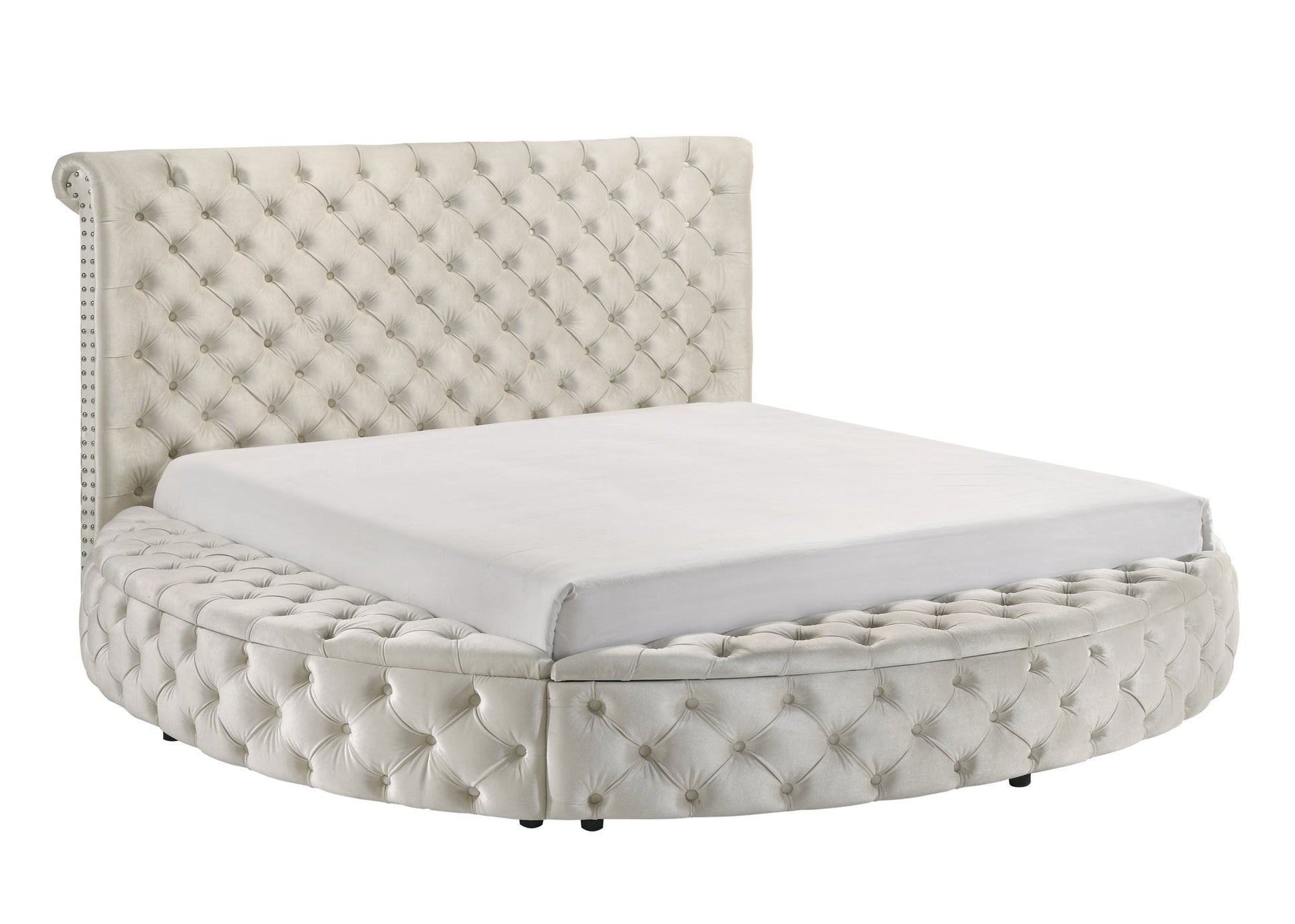 BRIGITTE K/Q STORAGE RL-RIGHT IVORY