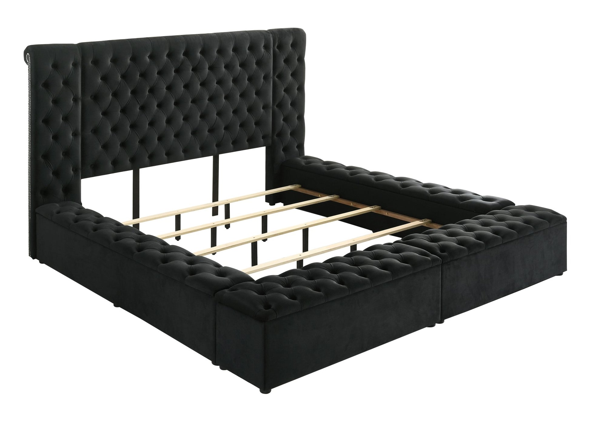 LILIANA K/Q STORAGE RL -LEFT BLACK