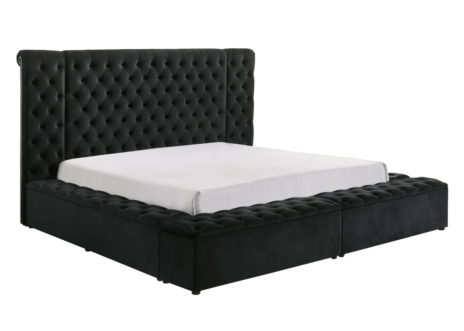 LILIANA K/Q STORAGE RL -LEFT BLACK