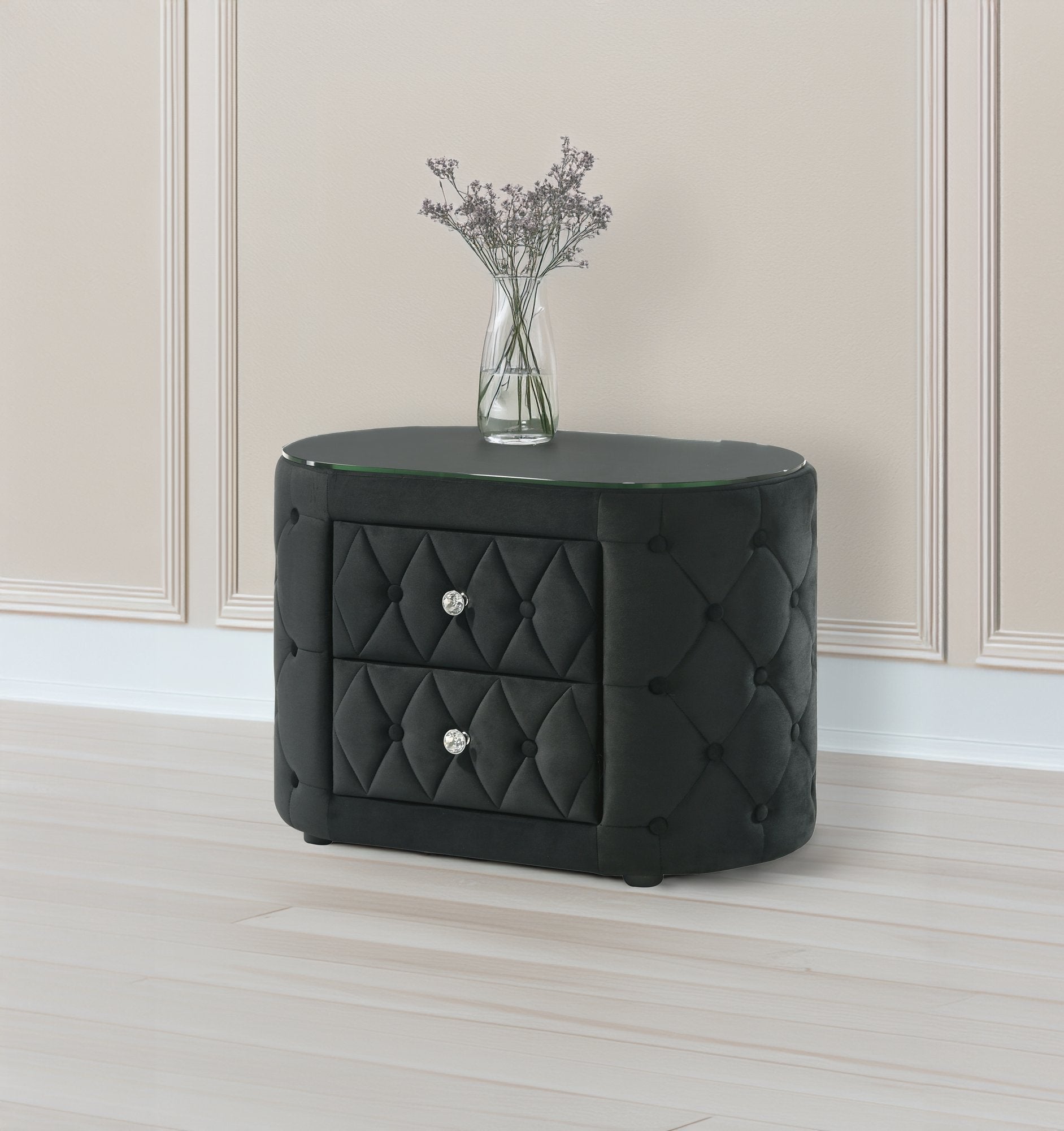 VOLTARE NIGHT STAND BLACK