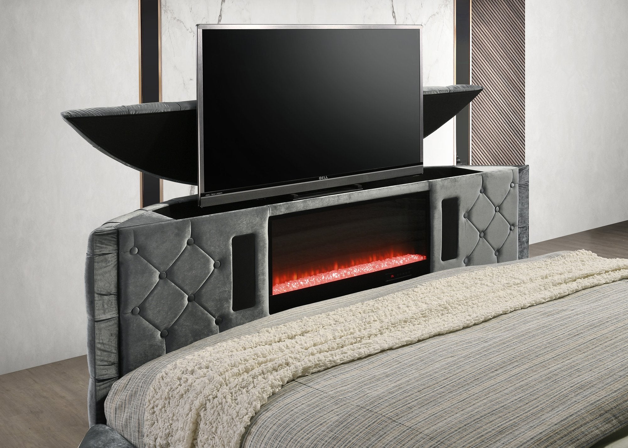 VOLTARE NIGHT STAND GREY