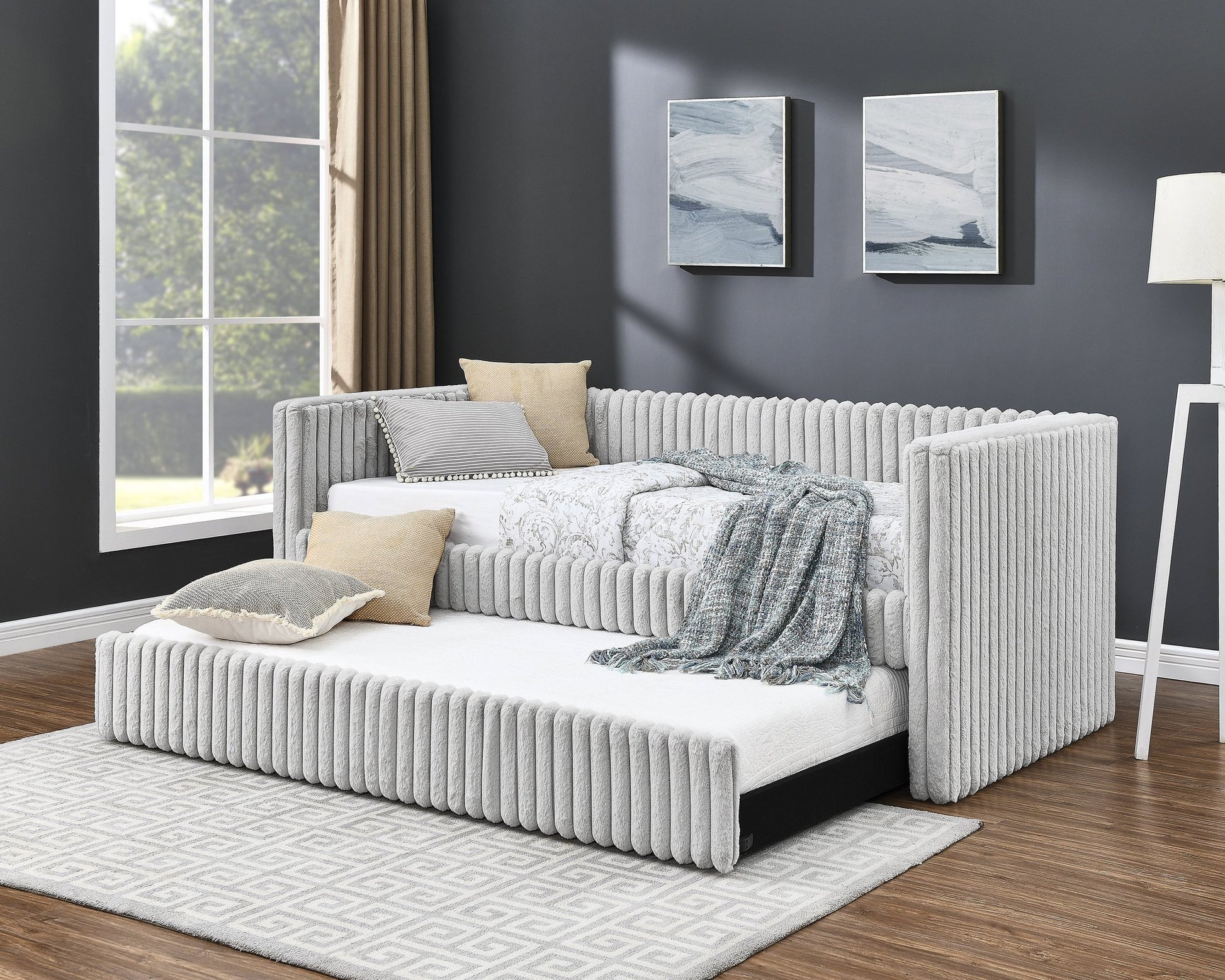 HAILEY DAYBED ARM(L&R) LIGHT GREY