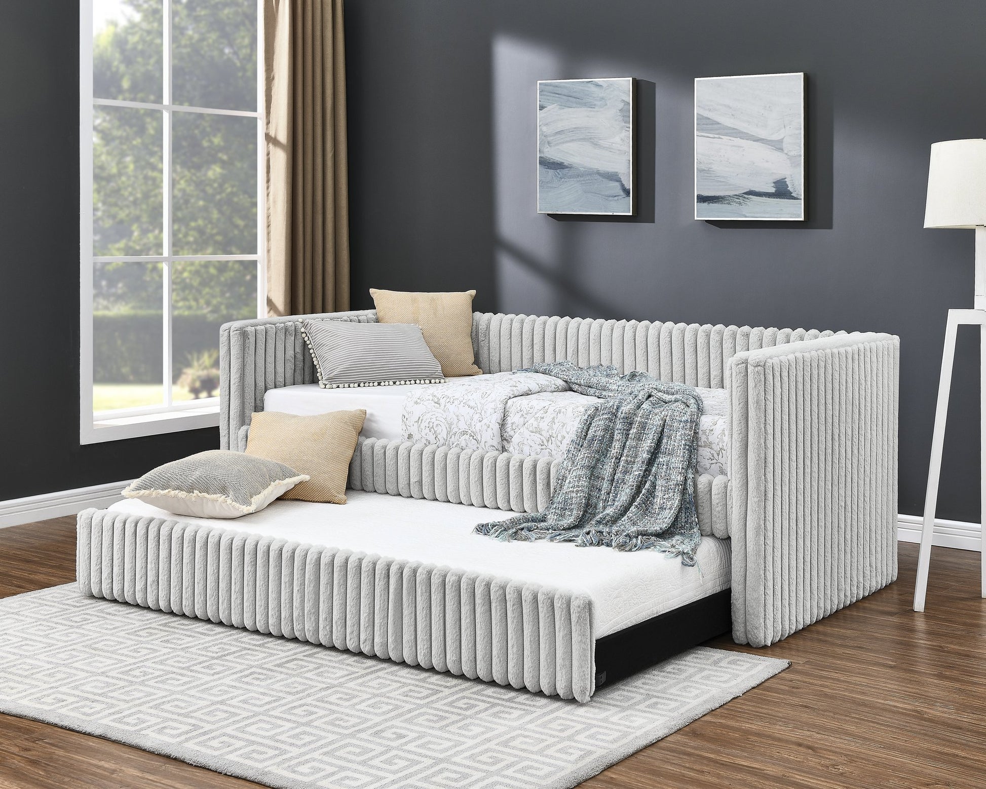 HAILEY DAYBED ARM(L&R) LIGHT GREY