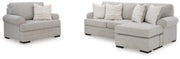 Eastonbridge Sofa Chaise and Oversized Chair