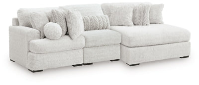 Cuddle Plush 3-Piece Sectional with Chaise