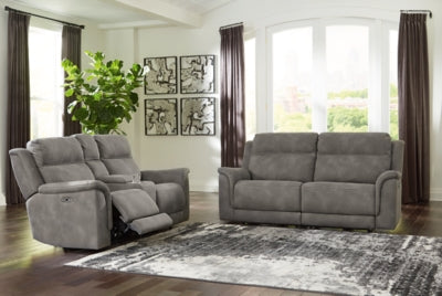 Next-Gen Durapella Power Reclining Sofa and Loveseat