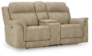 Next-Gen Durapella Power Reclining Loveseat with Console