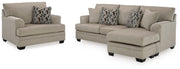 Stonemeade Sofa Chaise and Oversized Chair