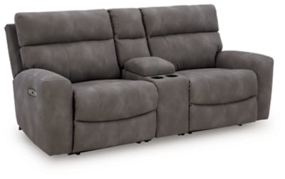 Next-Gen Durapella 3-Piece Power Reclining Sectional Loveseat with Console