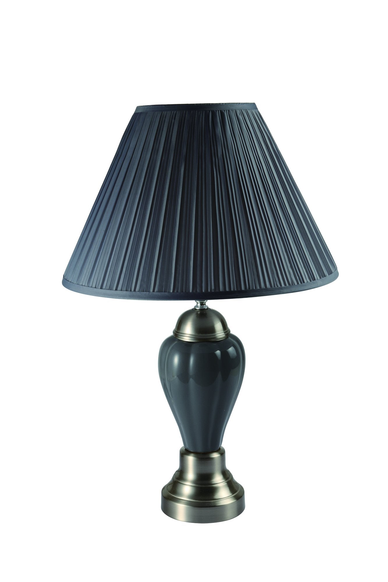 26  PORCELAIN LAMP  GREY