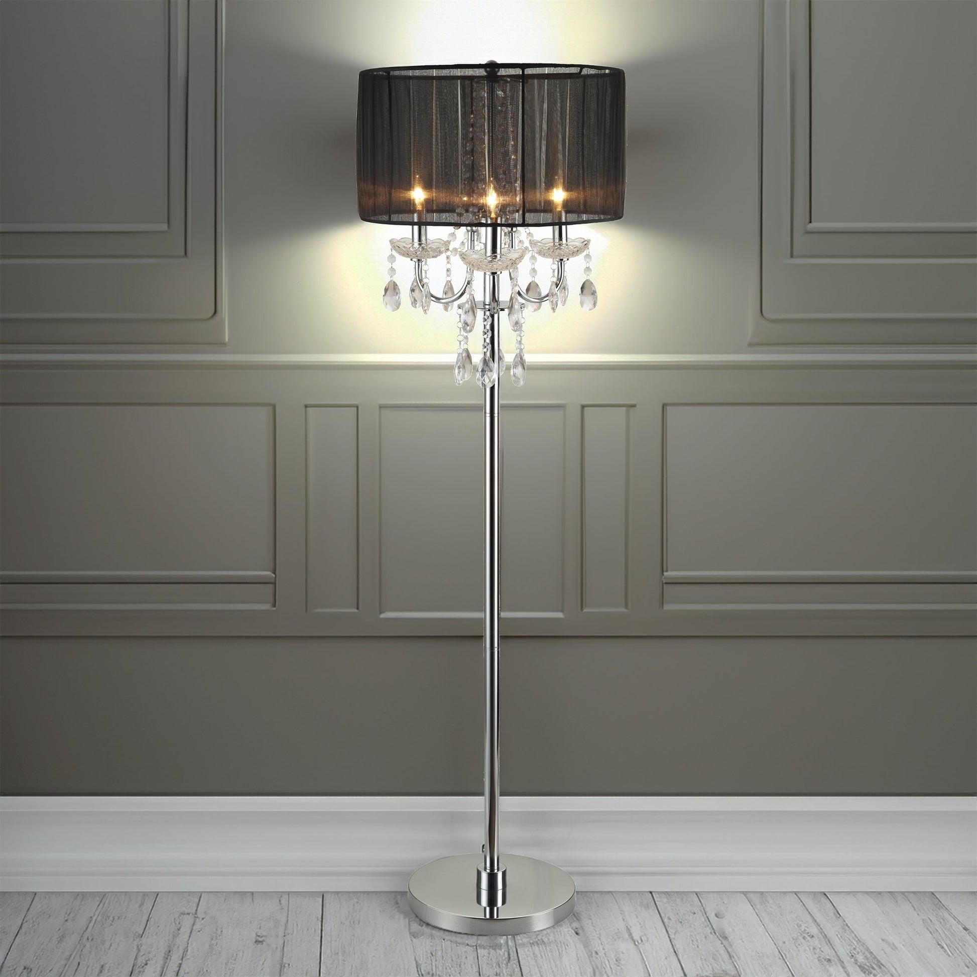 CHANDELIER TABLE TOUCH LAMP 29.5 H