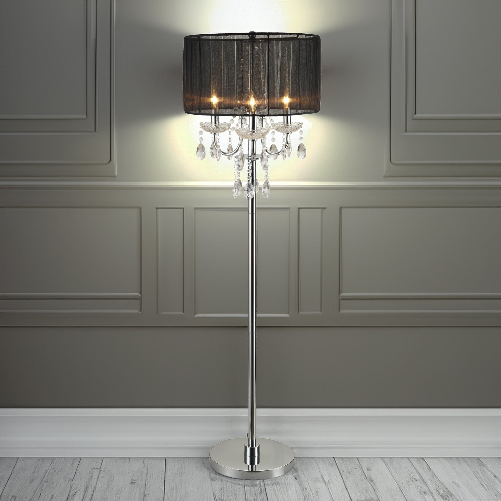 CHANDELIER TABLE TOUCH LAMP 29.5 H