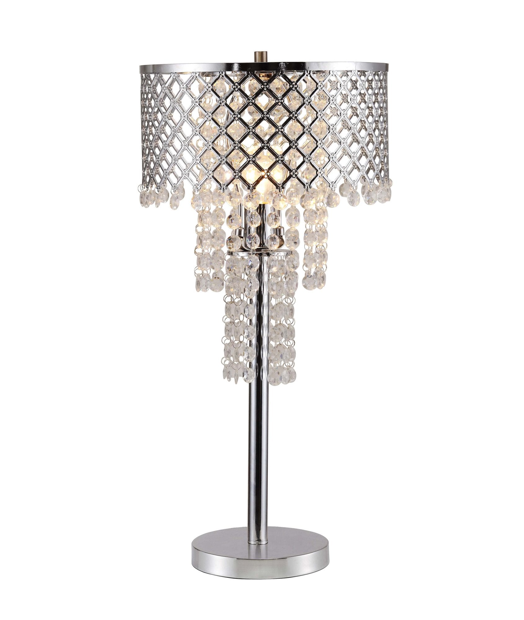 CRYSTAL ON MESH TABLE LAMP 24 H