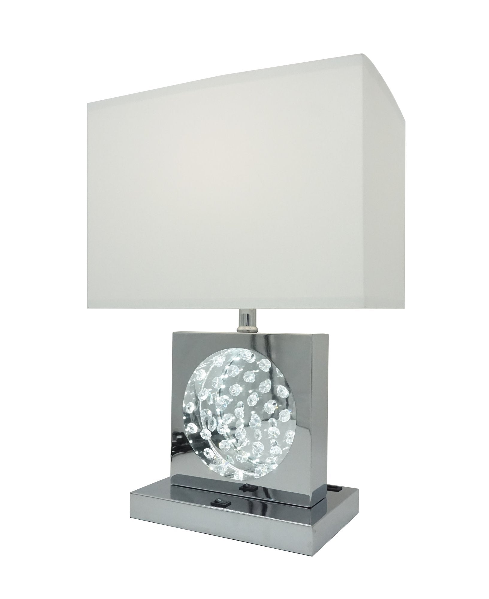 TABLE LAMP BLACK NICKEL-LED ACCENT