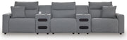 Modmax II 5-Piece Power Reclining Sectional with Audio Consoles