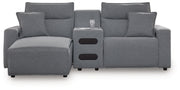 Modmax II 3-Piece Power Reclining Sectional with Chaise and Audio Console
