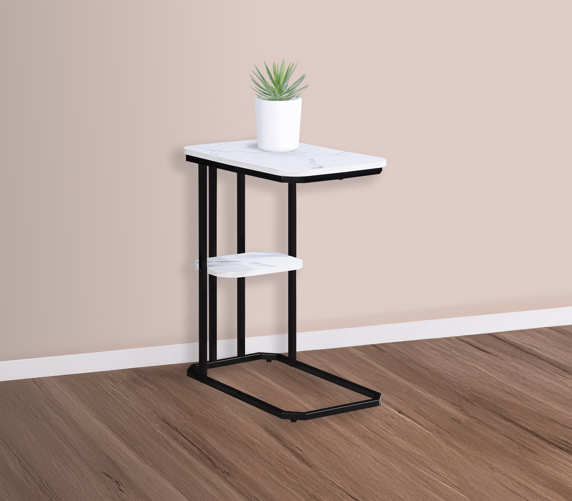 IDA FAUX MARBLE CHAIRSIDE TABLE