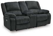 Draycoll Power Reclining Loveseat with Console
