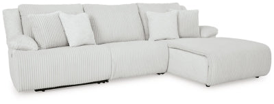 Top Tier 3-Piece Reclining Sectional Sofa Chaise
