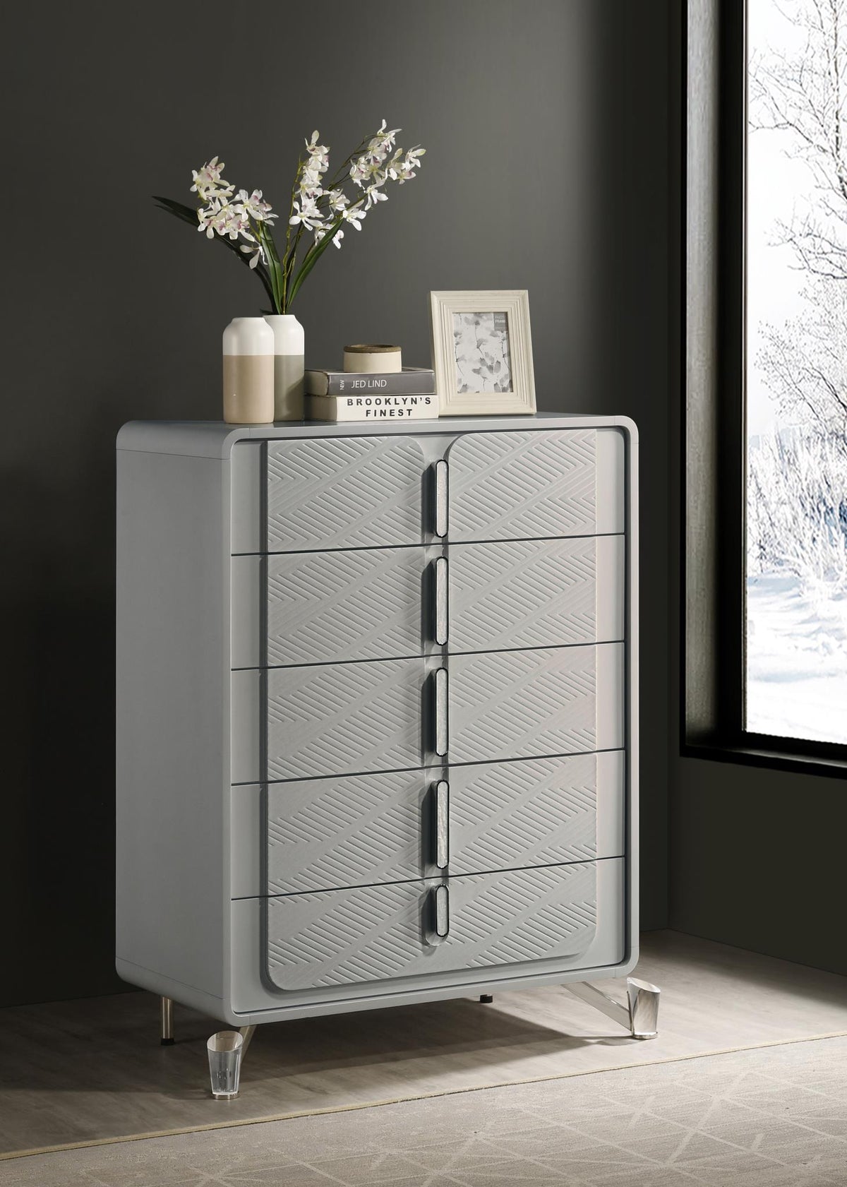 Cool Gray Queen 3-Piece Bedroom Set