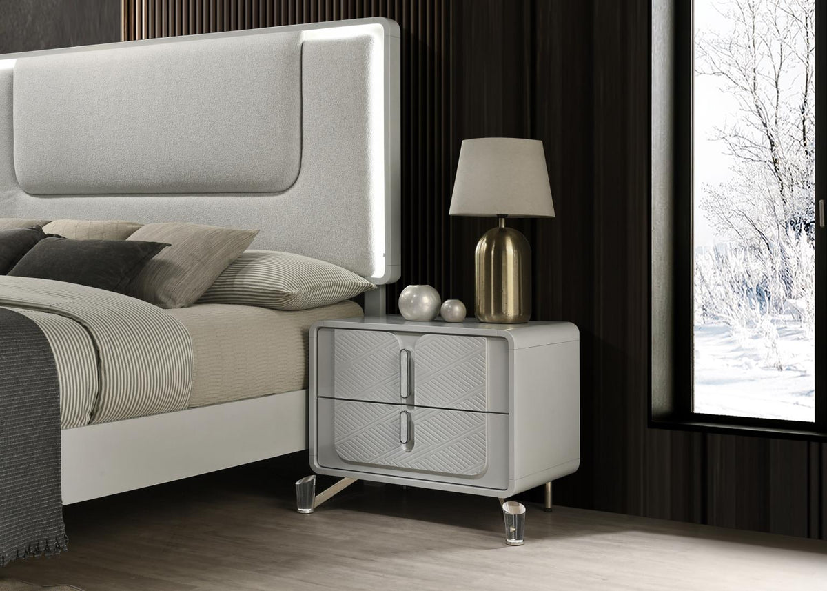 Cool Gray Night Stand