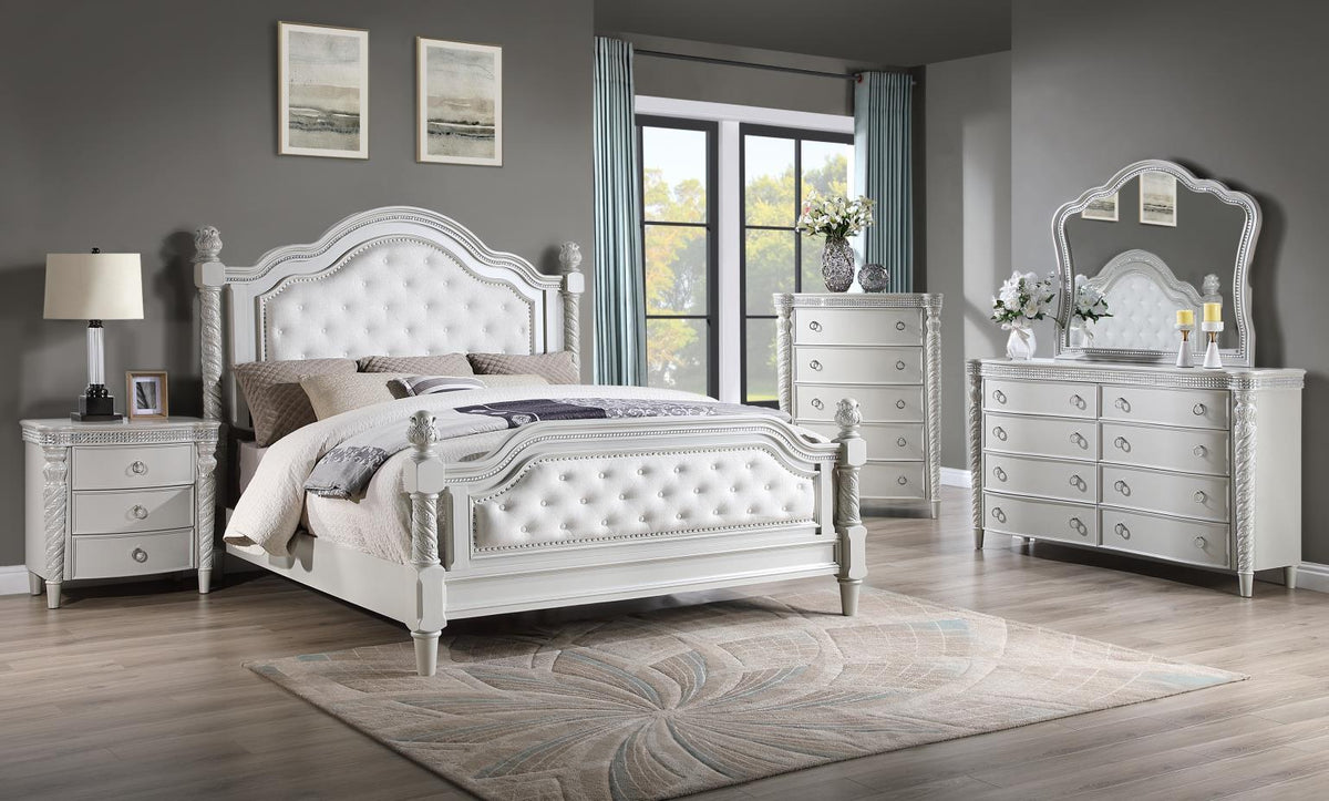 Silver Queen Bed
