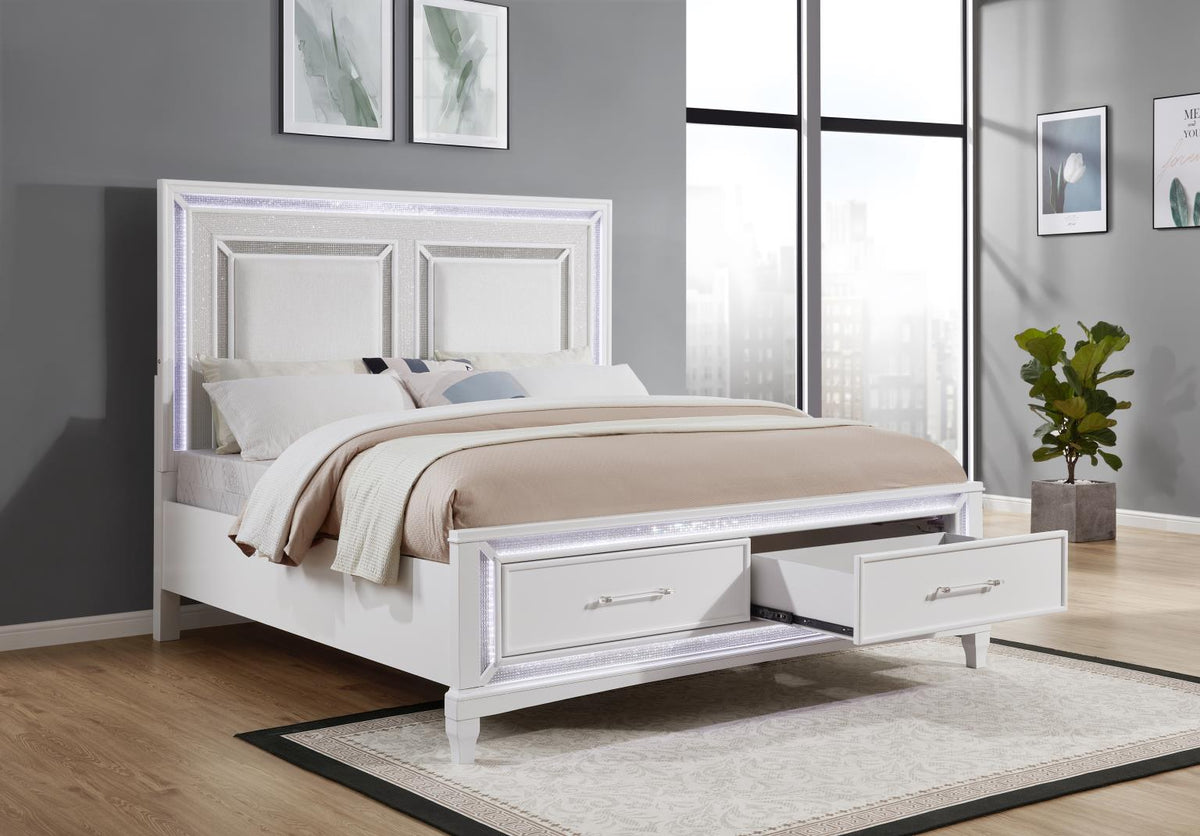 White LED Bed
