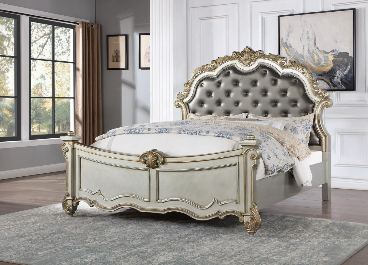 Antique Platinum Bed