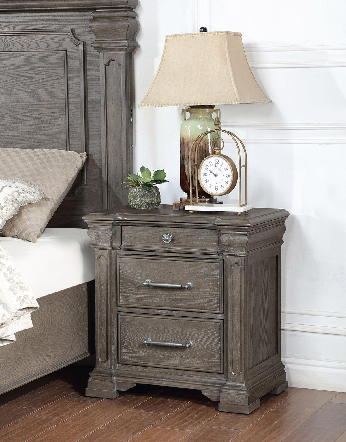Dark Gray Night Stand
