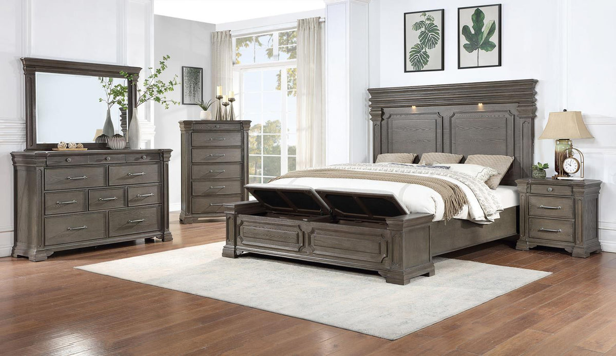 Dark Gray Night Stand