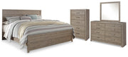 Culverbach King Panel Bed, Dresser, Mirror and Chest
