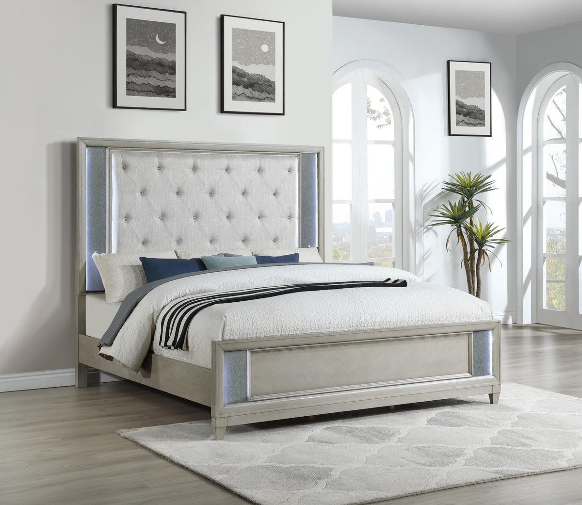 Gray Bed