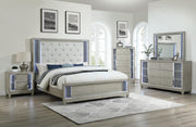 Gray Queen 5-Piece Bedroom Set B090