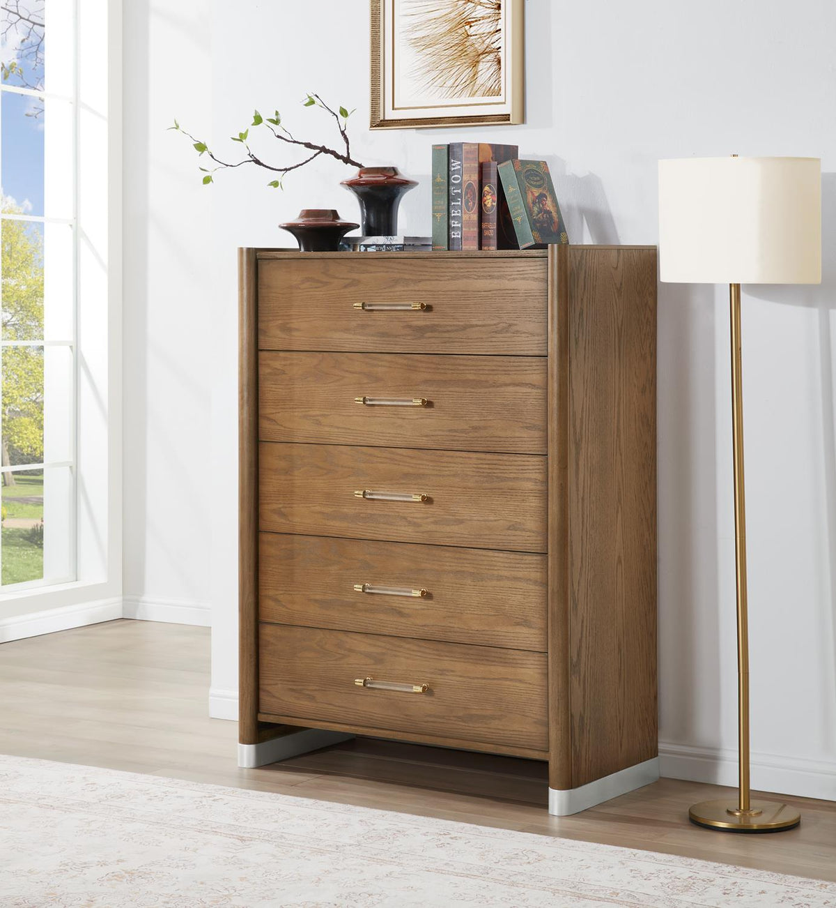 Warm Brown King 5-Piece Bedroom Set