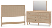 Cielden Queen Panel Headboard, Dresser and Mirror