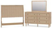 Cielden Full Panel Bed, Dresser and Mirror