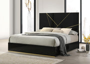 Black/Gold Line Bed
