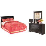Huey Vineyard Full Sleigh Headboard, Dresser and Mirror
