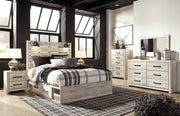 Cambeck Queen Panel Storage Bed, Dresser, Mirror, 2 Chests and 2 Nightstands
