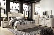 Cambeck King Panel Bed with Storage, Dresser, Mirror, Chest and 2 Nightstands